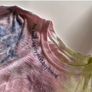 Rue 21 Long Sleeve Tye-Dye Croptop